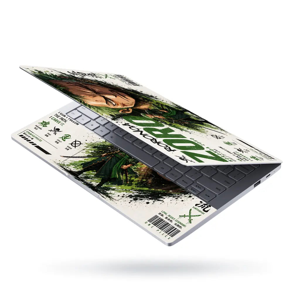 Anime One Piece Zoro Legendary Laptop Skin - View 3