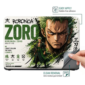 Anime One Piece Zoro Legendary Laptop Skin - View 4