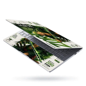 Anime One Piece Zoro Three Sword Laptop Skin - View 3