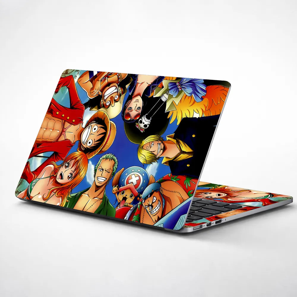 Anime Round View Collage Laptop Skin - View 1