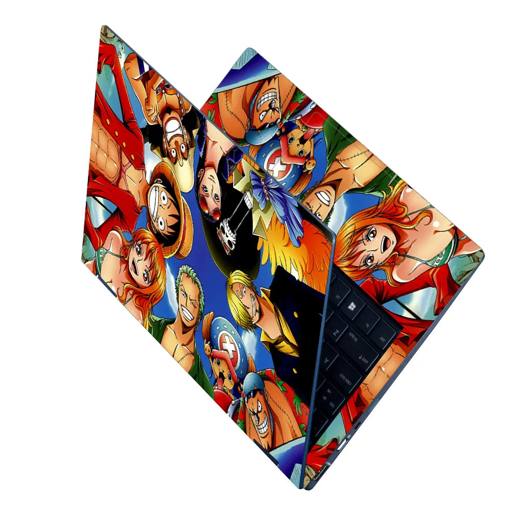 Anime Round View Collage Laptop Skin - View 2