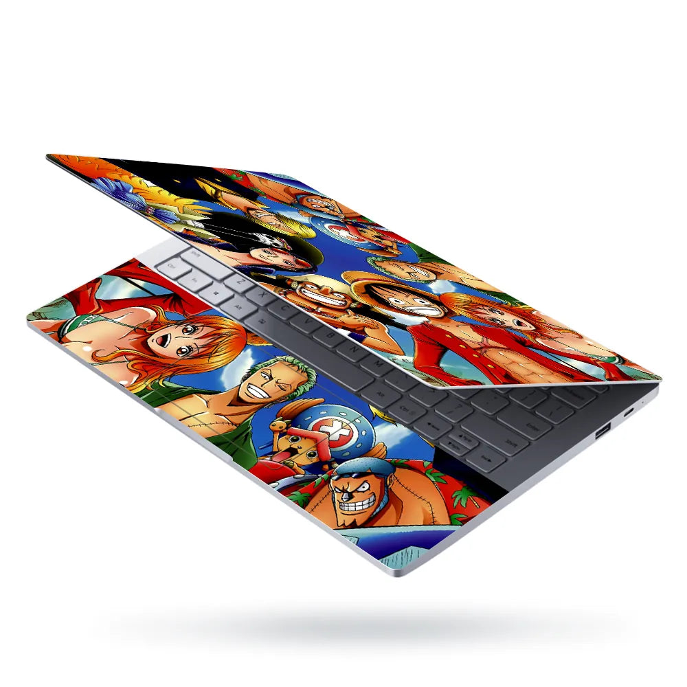 Anime Round View Collage Laptop Skin - View 3