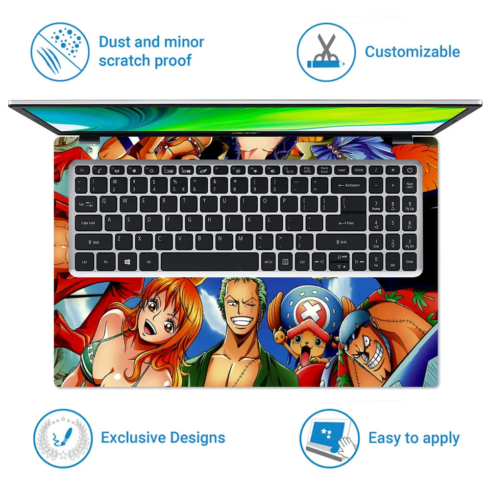 Anime Round View Collage Laptop Skin - View 5