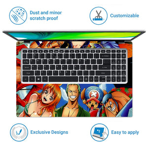 Anime Round View Collage Laptop Skin - View 5