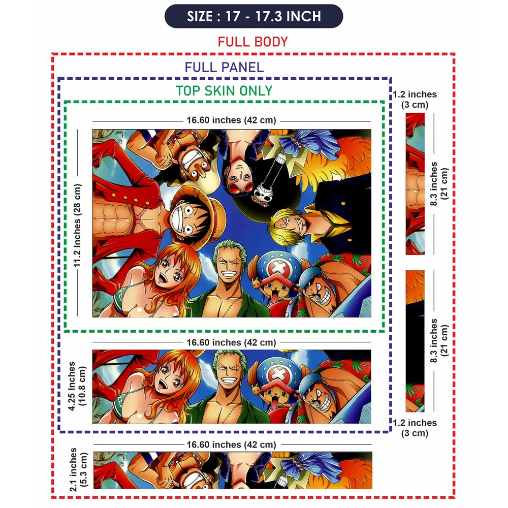 Anime Round View Collage Laptop Skin - View 9