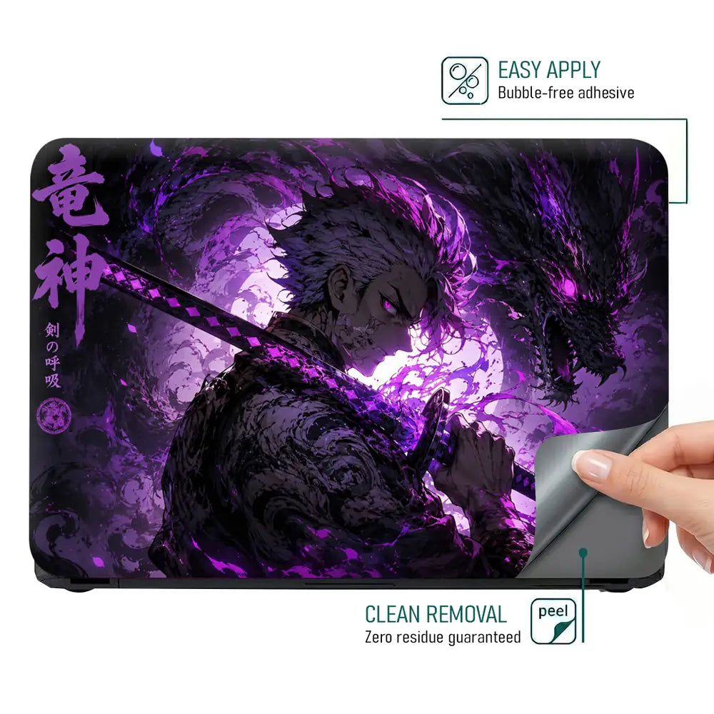 Anime Ryujin Dragon Sword Laptop Skin - View 4