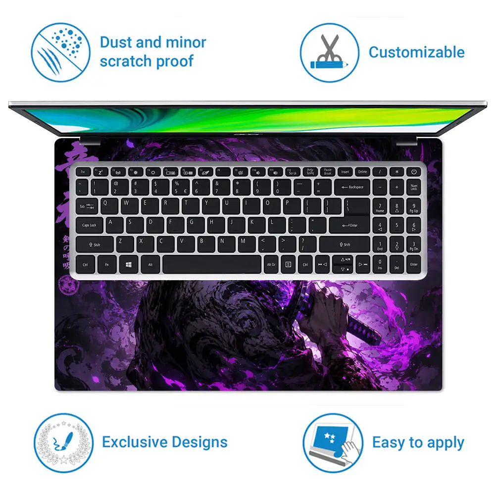 Anime Ryujin Dragon Sword Laptop Skin - View 5