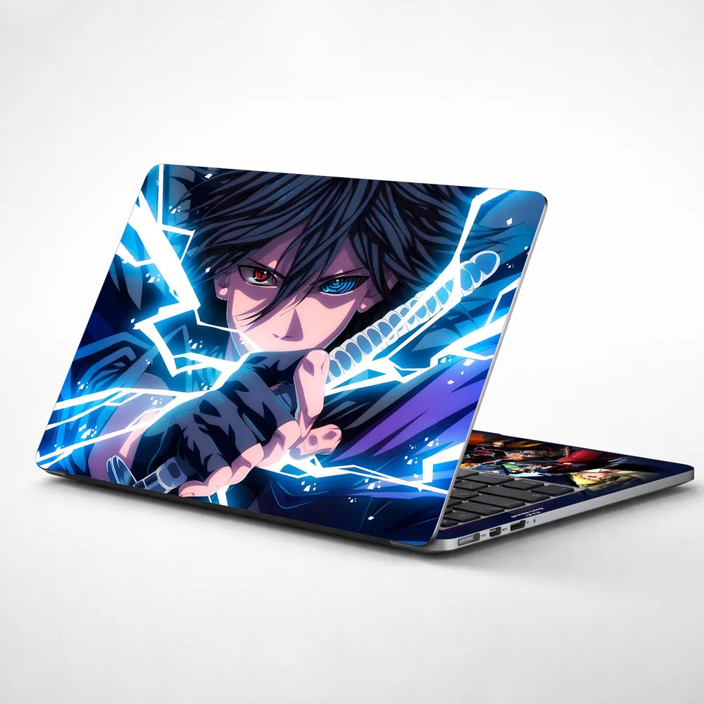 Anime sasuke uchicha Rinne Sharingan Laptop Skin - View 1