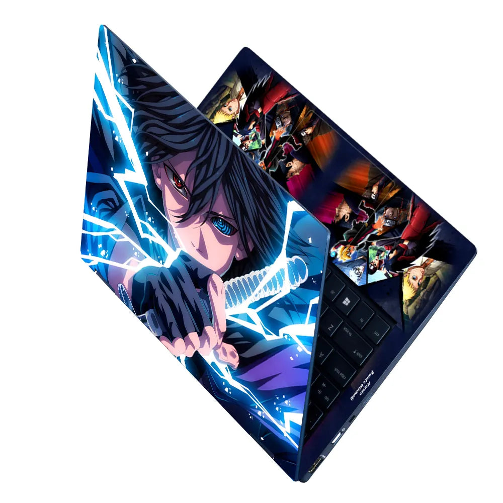 Anime sasuke uchicha Rinne Sharingan Laptop Skin - View 2