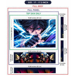 Anime sasuke uchicha Rinne Sharingan Laptop Skin - View 9