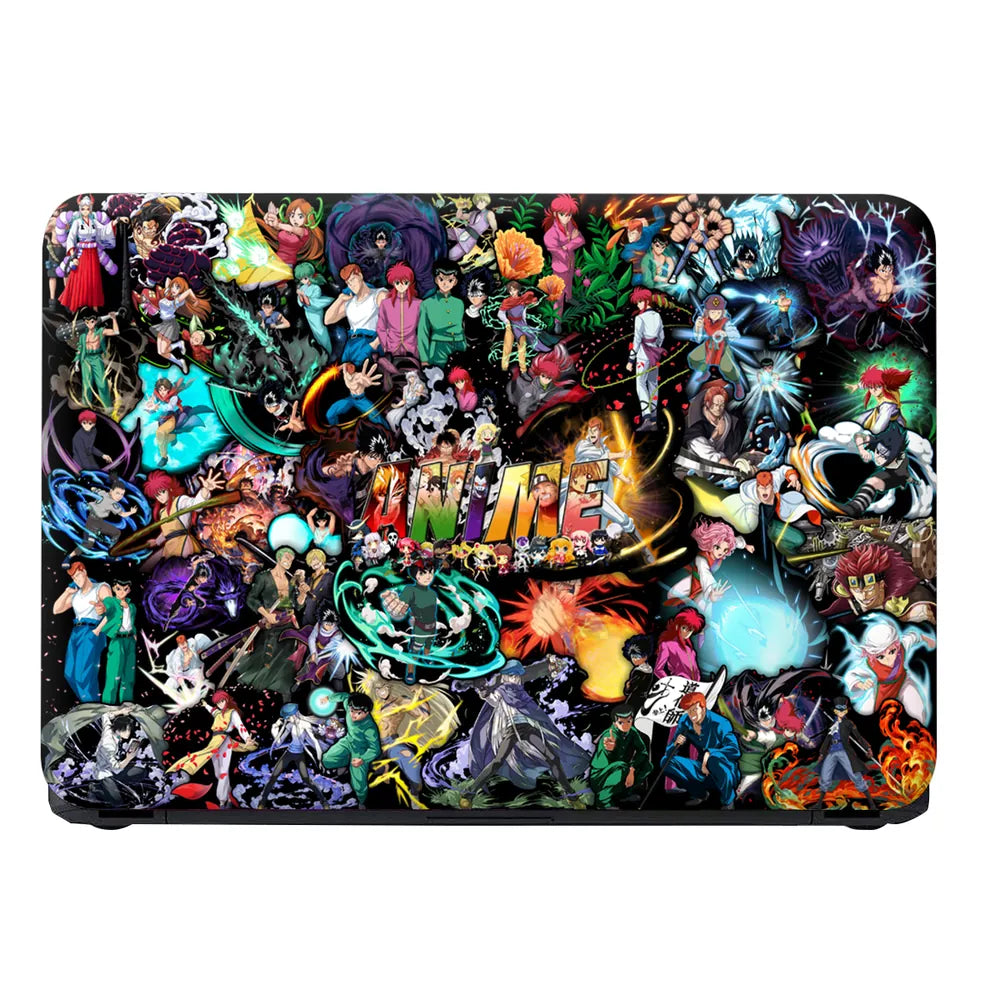 Anime Sticker Bomb Laptop Skin - View 4