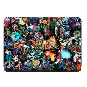 Anime Sticker Bomb Laptop Skin - View 4