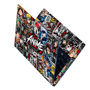 Anime Street-Art Collage Poster Laptop Skin - View 2