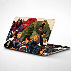 Anime Superhero Crossover Laptop Skin - View 1