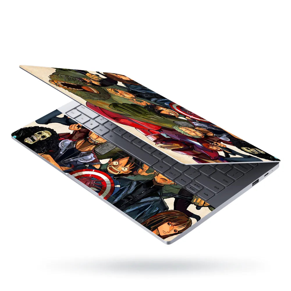 Anime Superhero Crossover Laptop Skin - View 3