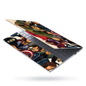 Anime Superhero Crossover Laptop Skin - View 3