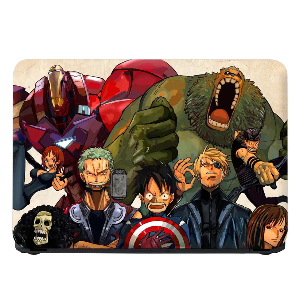 Anime Superhero Crossover Laptop Skin - View 4