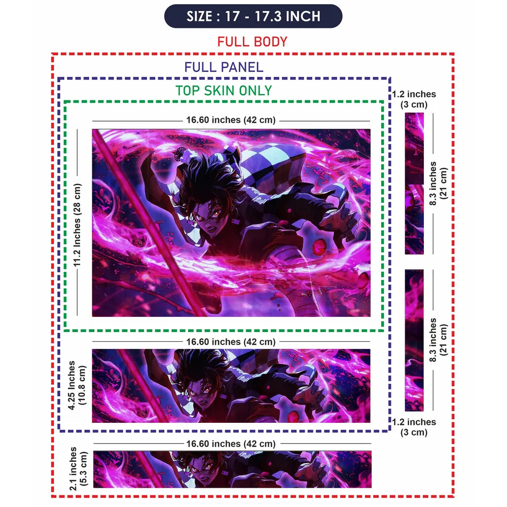 Anime Tanjiro Kamado Laptop Skin - View 9