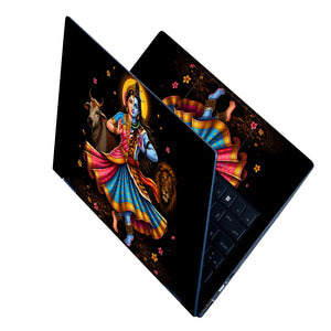 Ardhanari Dance Cow Lion Laptop Skin - View 2