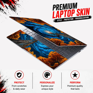 Autumn Canopy Spiral Sky Laptop Skin - View 3
