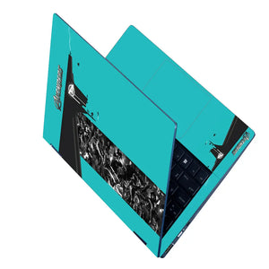 Avengers Assemble Force Cyan Back Laptop Skin - View 2