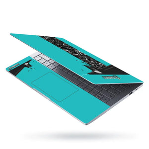 Avengers Assemble Force Cyan Back Laptop Skin - View 3