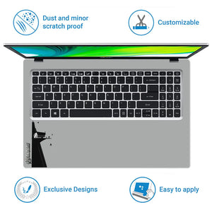 Avengers Assemble Force Grey Back Laptop Skin - View 5