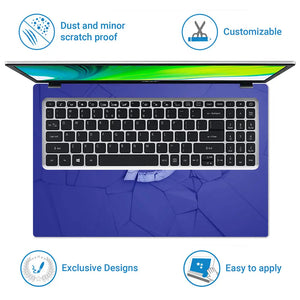Avengers Blue Logo Laptop Skin - View 5