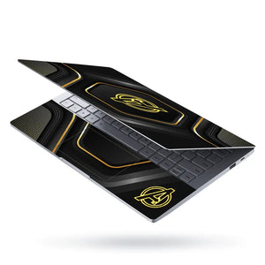 Avengers Gold Black Logo Laptop Skin - View 3