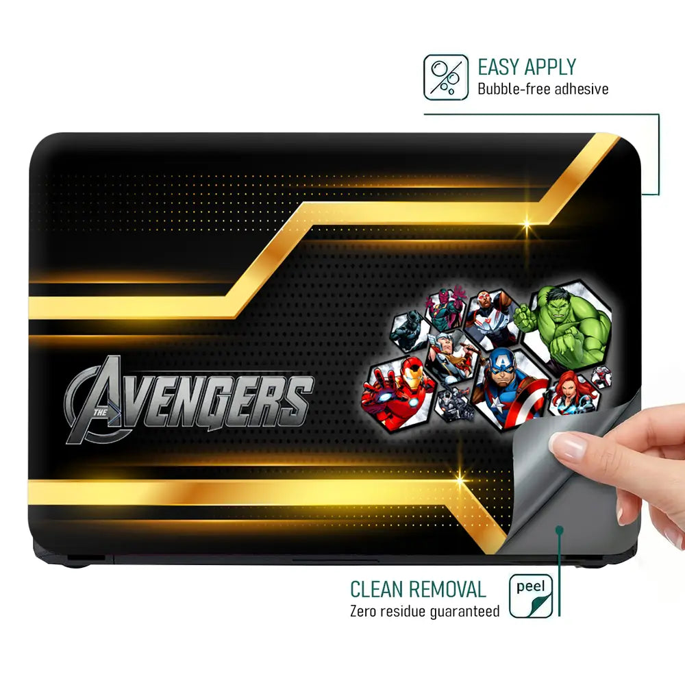 Avengers Heroic Team A1 Laptop Skin - View 4