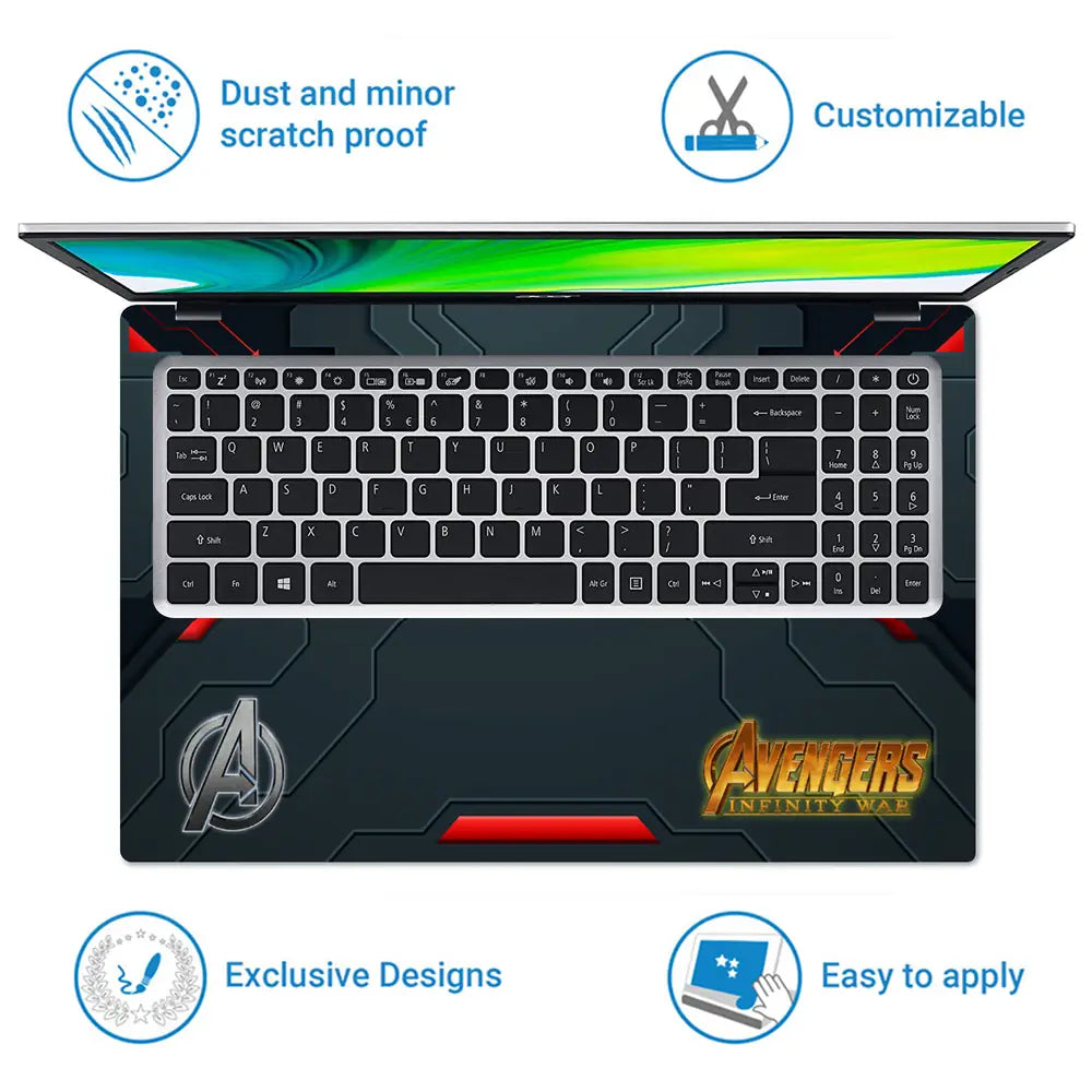 Avengers Minimalist Laptop Skin - View 5