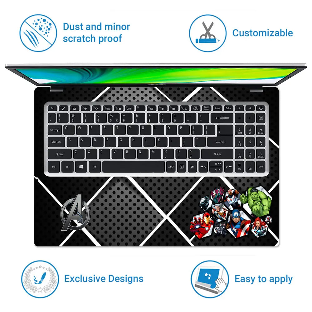 Avengers Shield Team Laptop Skin - View 5