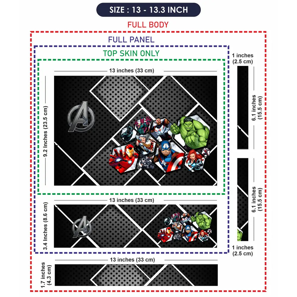 Avengers Shield Team Laptop Skin - View 6