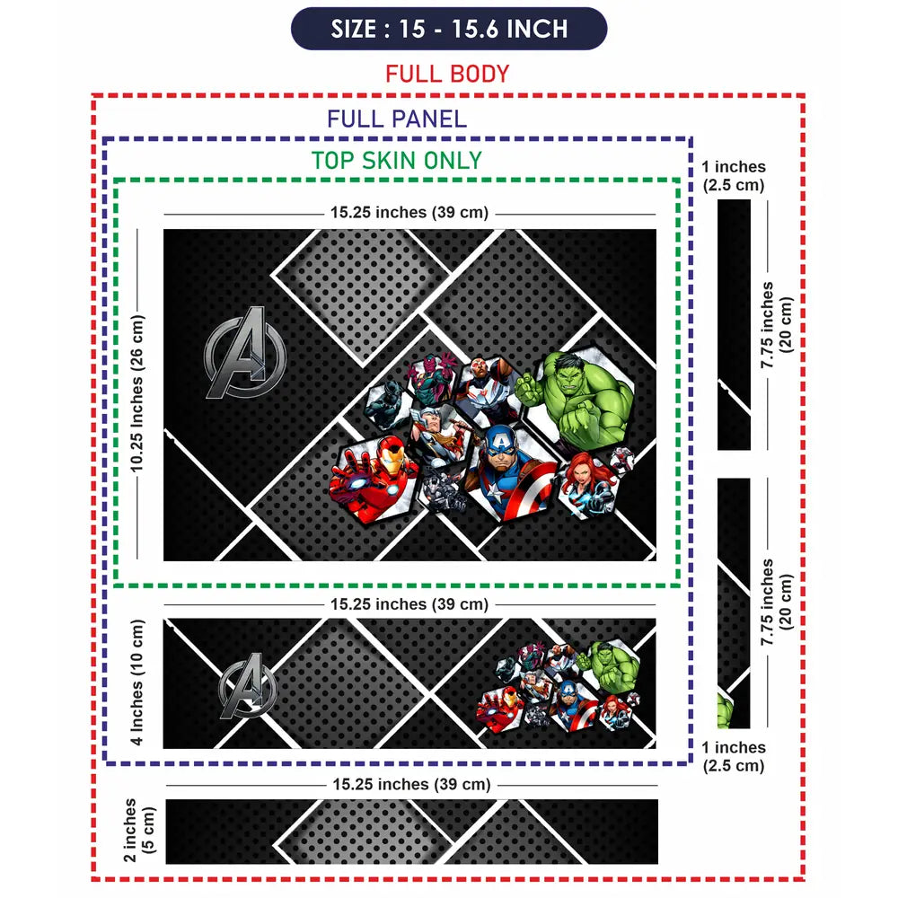 Avengers Shield Team Laptop Skin - View 8