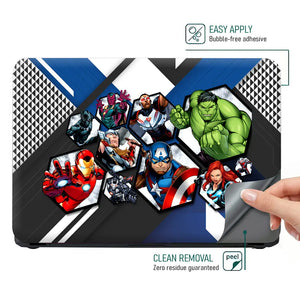 Avengers Team Hexagon Laptop Skin - View 4