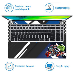 Avengers Team Hexagon Laptop Skin - View 5