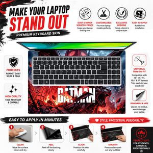 Batman Big Ben Gargoyle Flight Laptop Skin - View 5