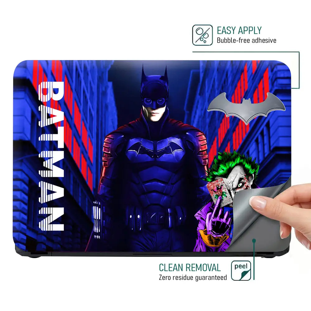 Batman Blue Laptop Skin - View 4