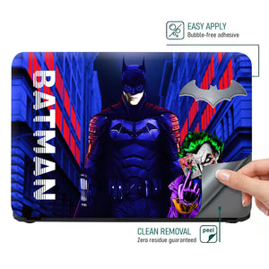 Batman Blue Laptop Skin - View 4