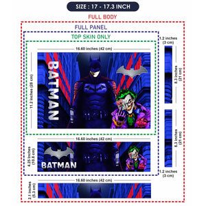 Batman Blue Laptop Skin - View 9