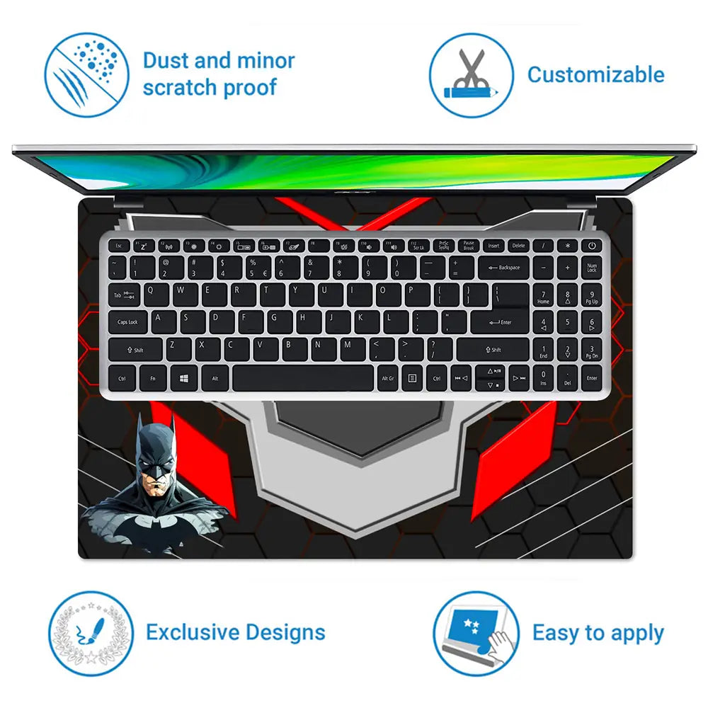 Batman Dark Knight Armor Laptop Skin - View 5
