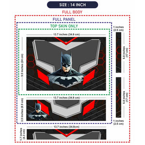 Batman Dark Knight Armor Laptop Skin - View 7