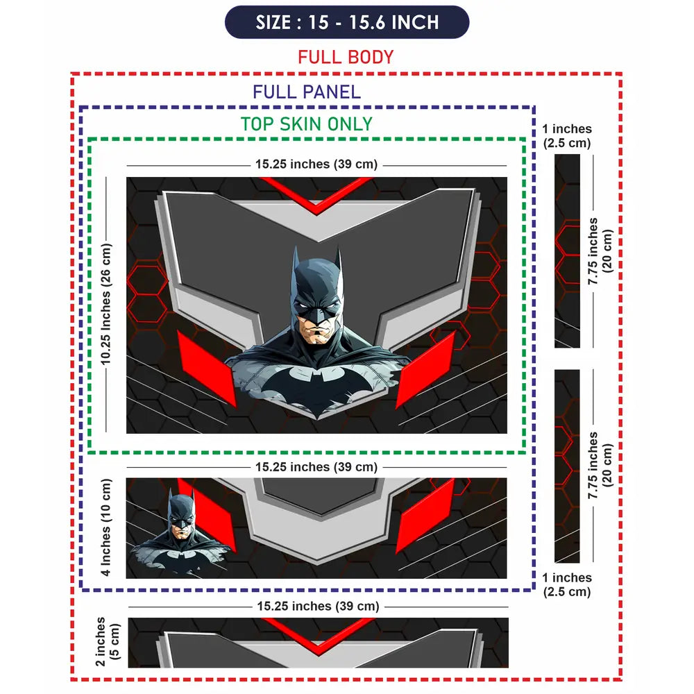 Batman Dark Knight Armor Laptop Skin - View 8