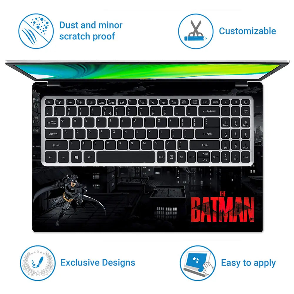 Batman Gotham City View Laptop Skin - View 5