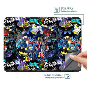 Batman Gotham Collage Laptop Skin - View 4