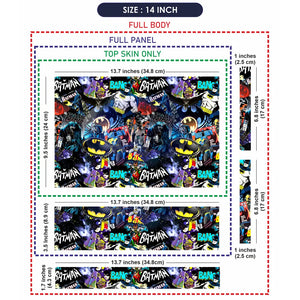 Batman Gotham Collage Laptop Skin - View 7