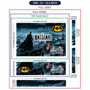 Batman Gotham Rain Rooftop Laptop Skin - View 6