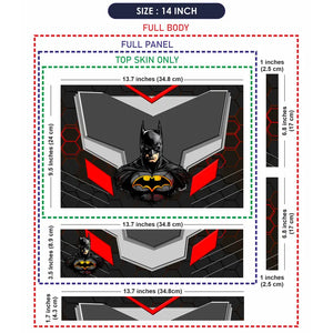 Batman Iconic Armor Theme Laptop Skin - View 7