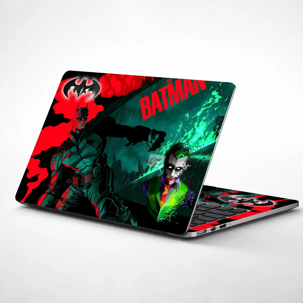 Batman Red Green Laptop Skin - View 1