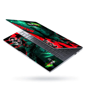 Batman Red Green Laptop Skin - View 3